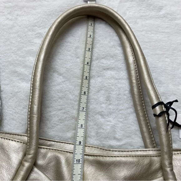 La Terre New With Tags Metallic Pale Gold Purse - Picture 12 of 13